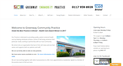Desktop Screenshot of greenwaycommunitypractice.nhs.uk